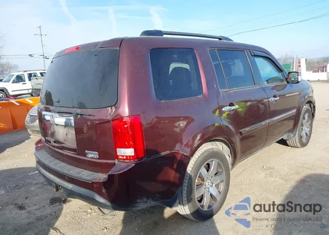 2012 Honda Pilot Touring from USA, damaged, VIN 5FNYF4H9XCB063978
